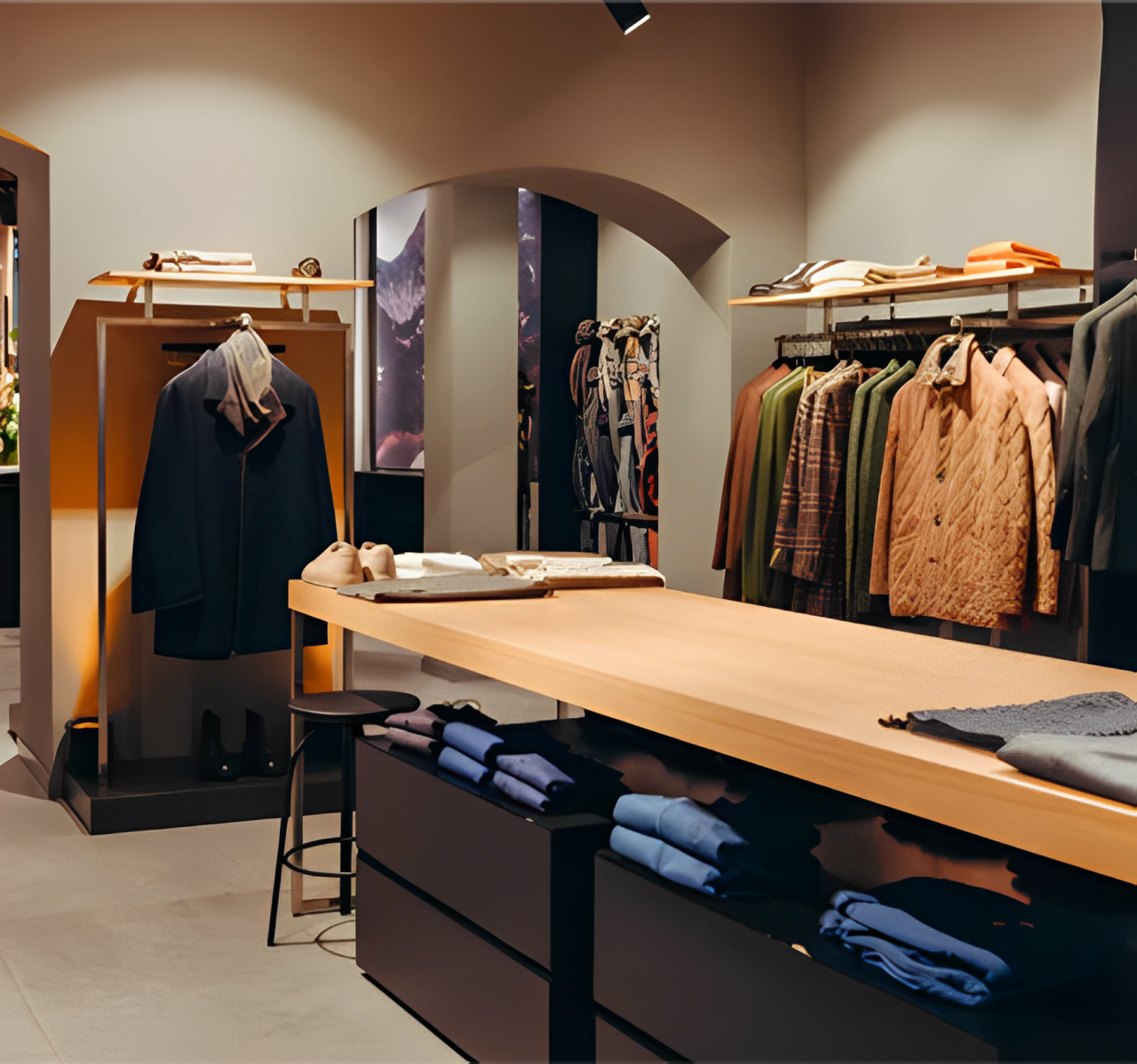 inside store